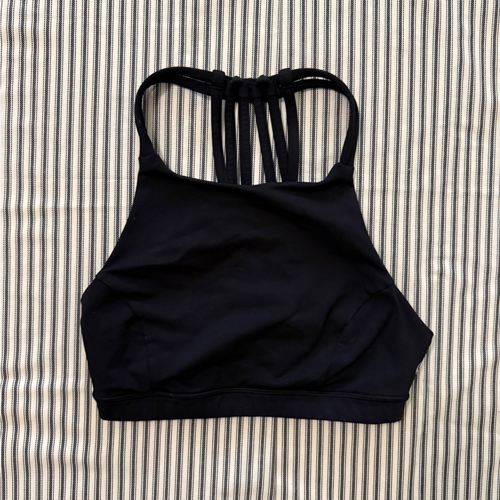 Lululemon Black Halter Sports Bra